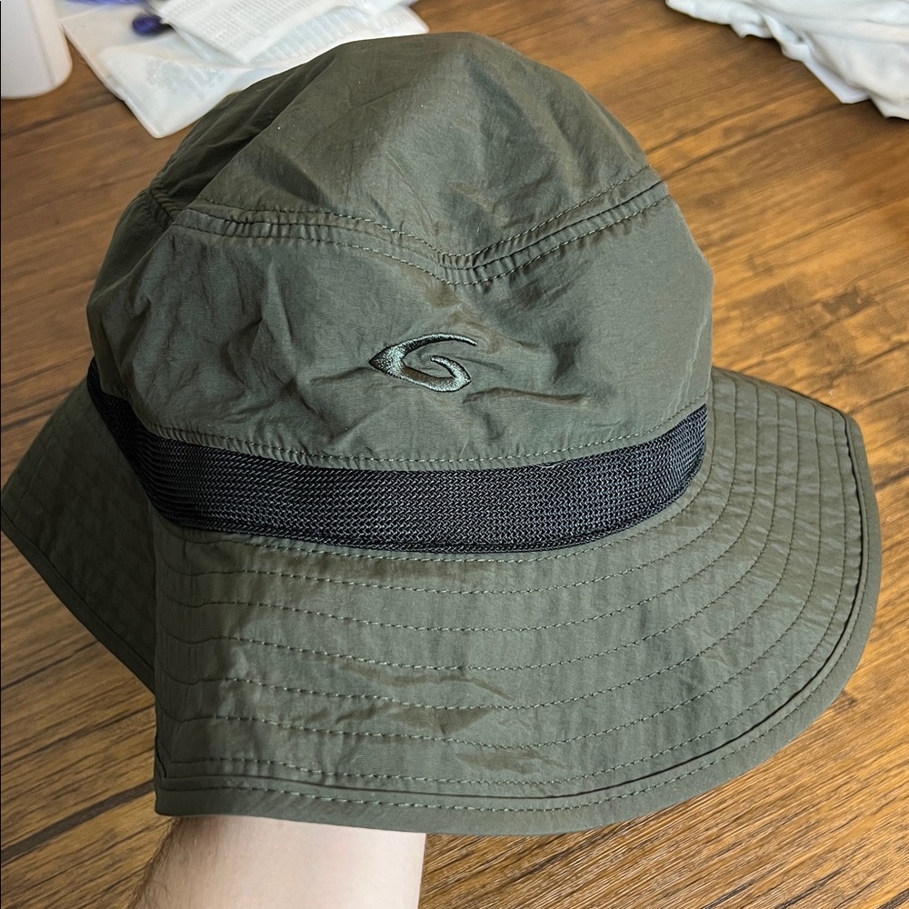 NWT Top-Ex Olive Green Bucket Hat with‎ Black Band- XL/XXL